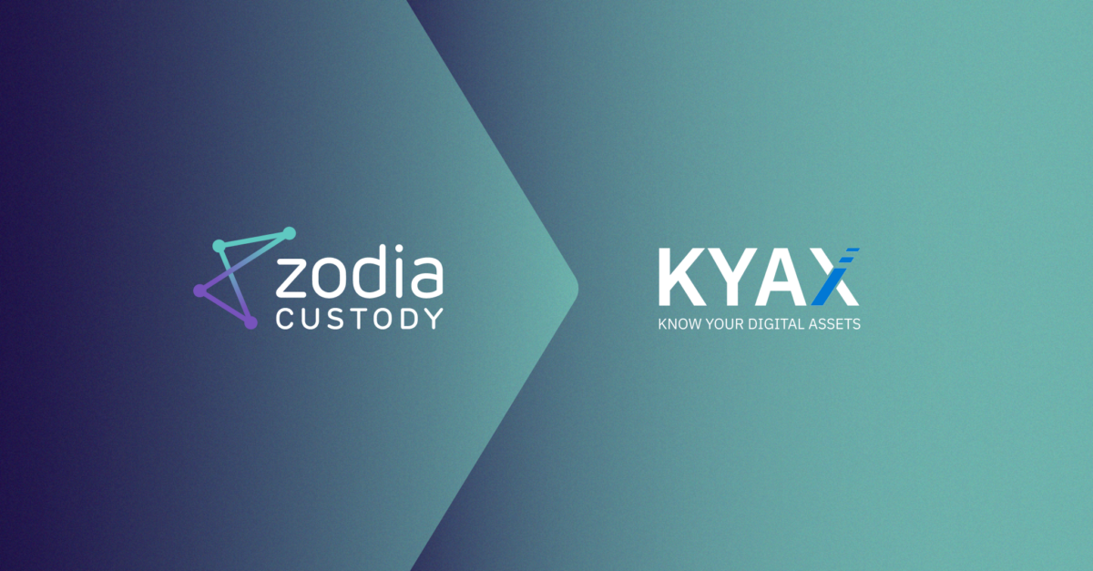 Zodia Custody and KYAX Partnership announcement
